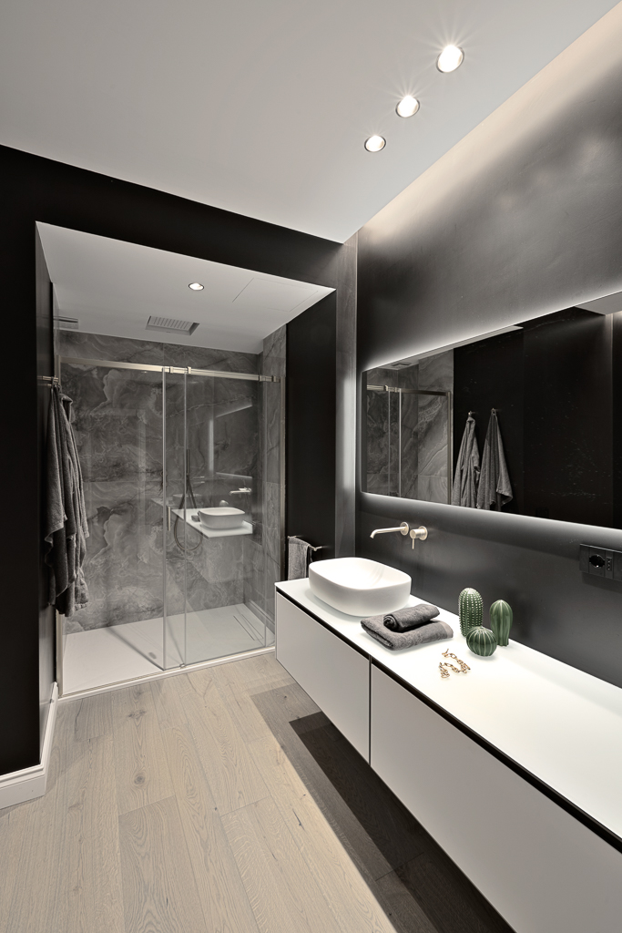 Interior of a modern bathroom