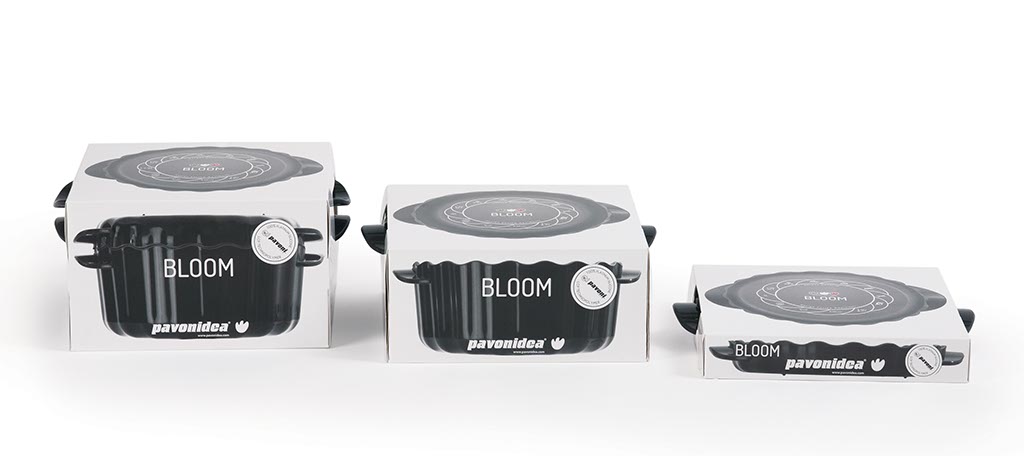 22. Packaging per casseruole etagami linea BLOOM Pavonidea