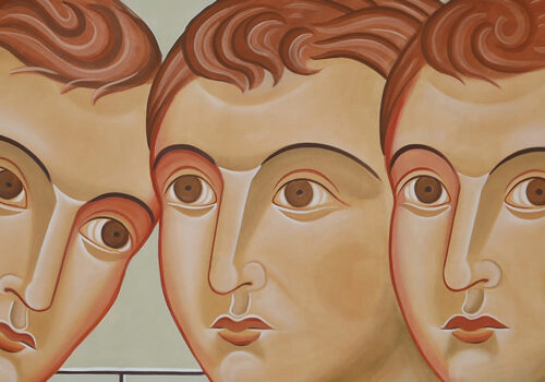 Cover A chi parlo quando parlo 2024 pittura acrilica su tela 190x270 cm