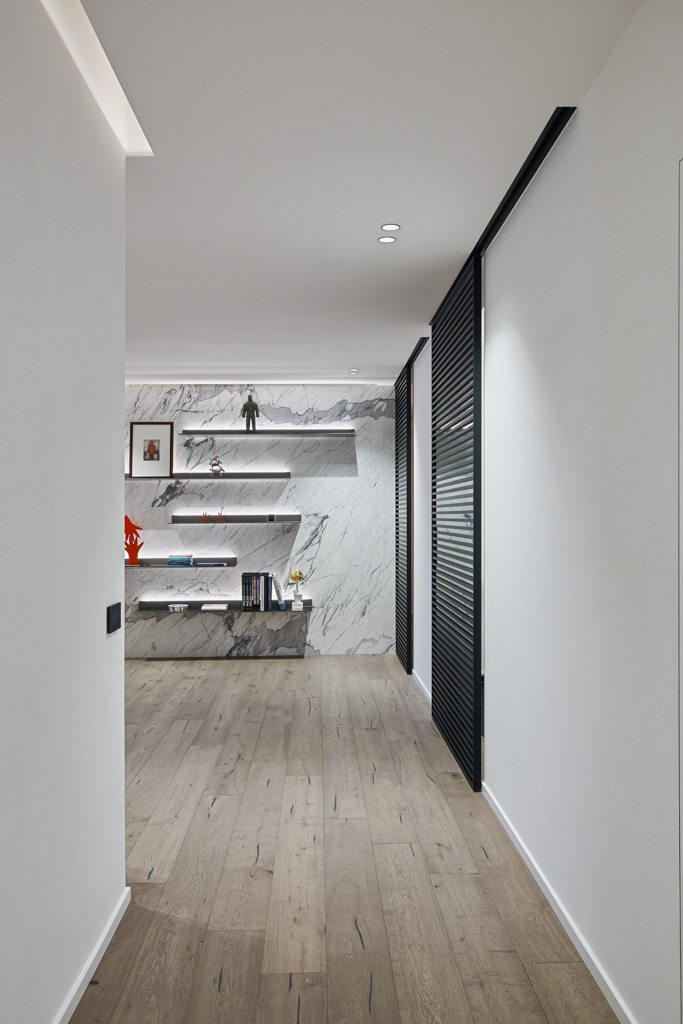 Modern apartment entrance