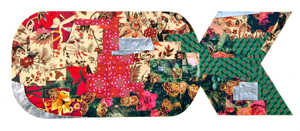 BOOM - Collage su plexiglas - 70x40 cm - 2016